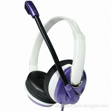 Stereo Headband Computer Headphone with Microphone